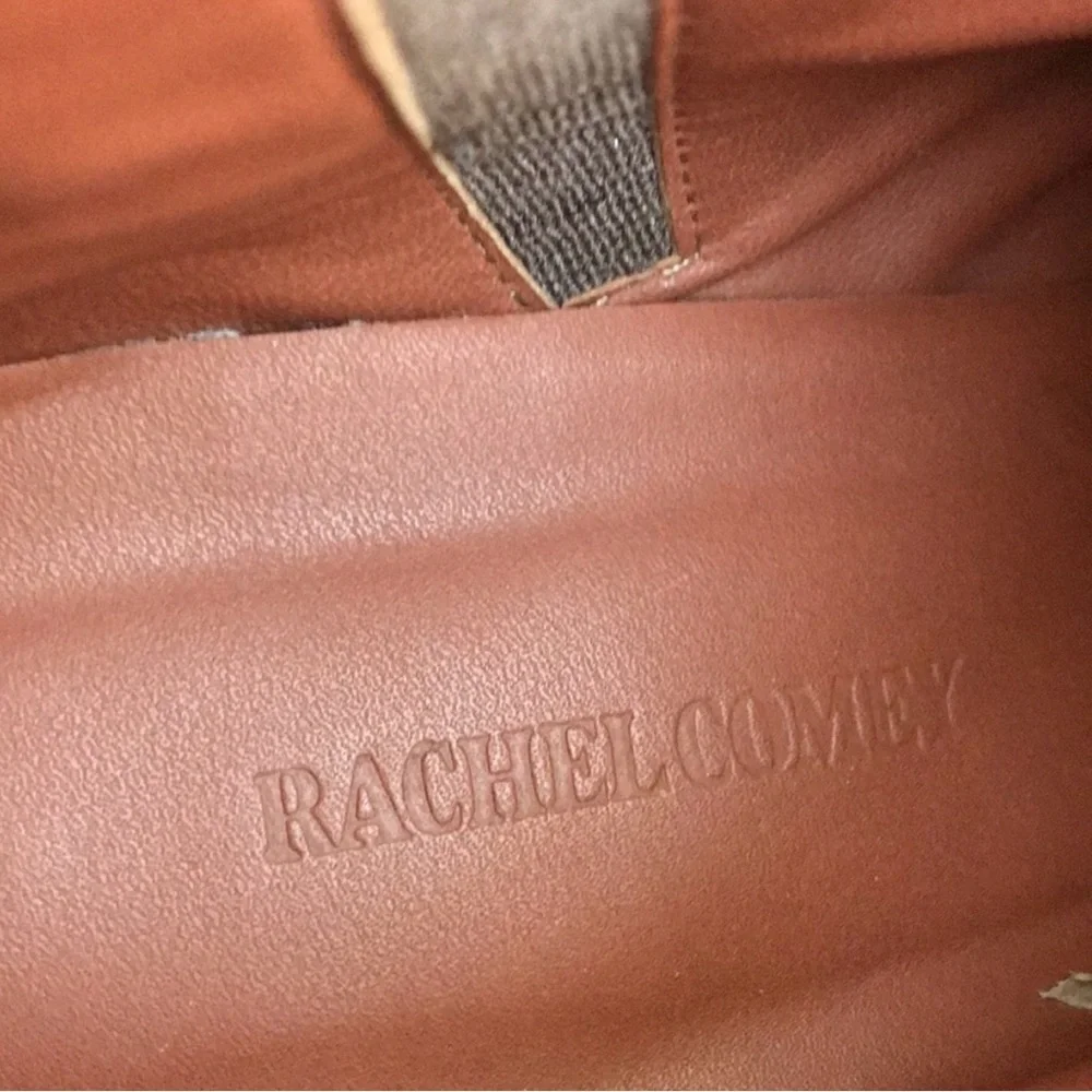 Rachel Comey Stylish Taupe Warm Gray Tumbled Leather Ankle Boots Size 7